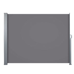 Side Awning Sun Shade | Outdoor Blinds | Retractable Screen | 1.4x3M | Grey