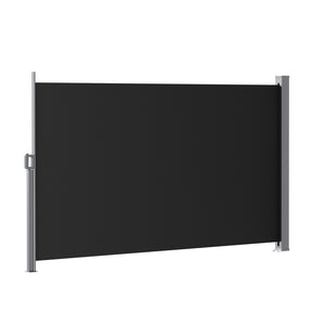 Retractable Side Awning | 1.8 x 3.0m | Outdoor Privacy Screen | Black