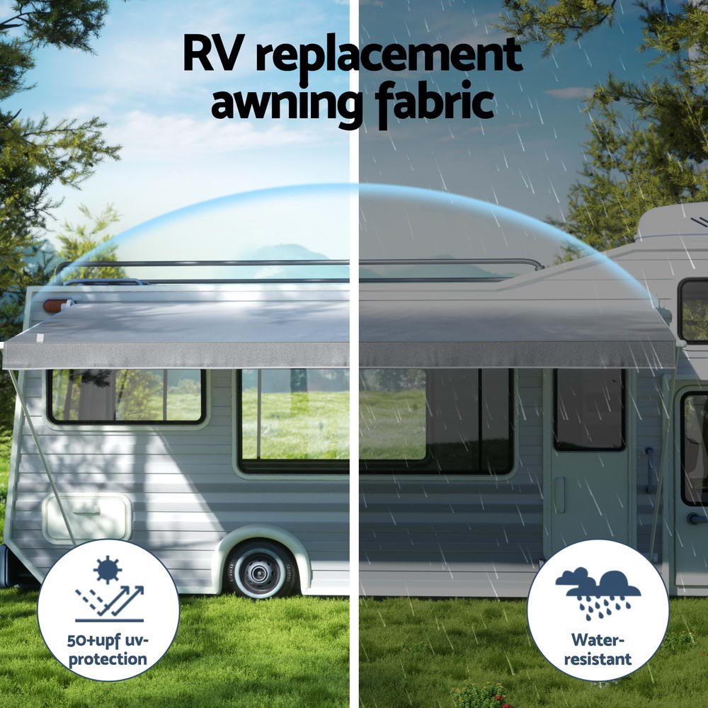 12ft Caravan Awning | RV Replacement Fabric | 3.40M x 2.42M