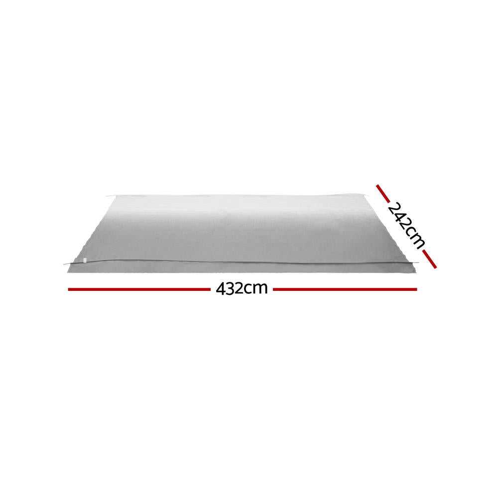 15ft Caravan Awning | RV Replacement Fabric | 4.32M x 2.42M