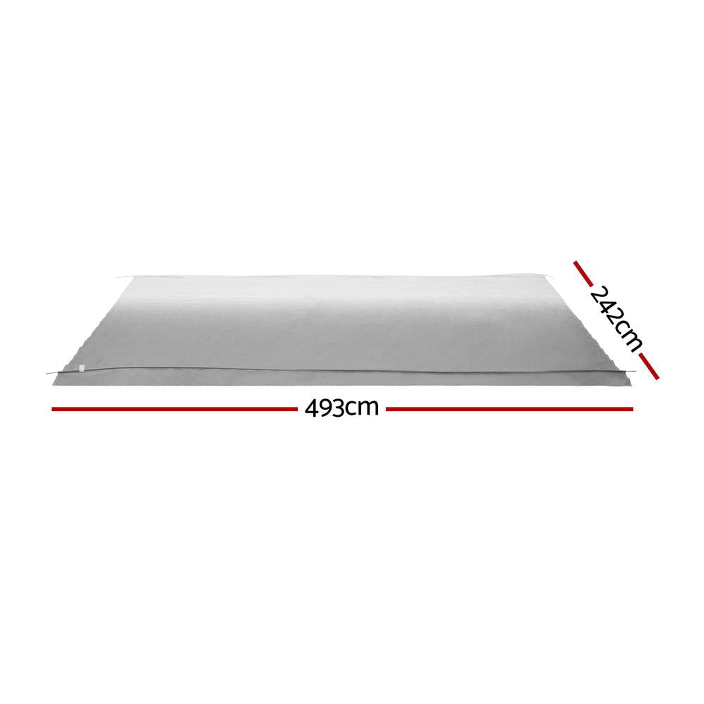 17ft Caravan Awning | RV Replacement Fabric | 4.93M x 2.42M