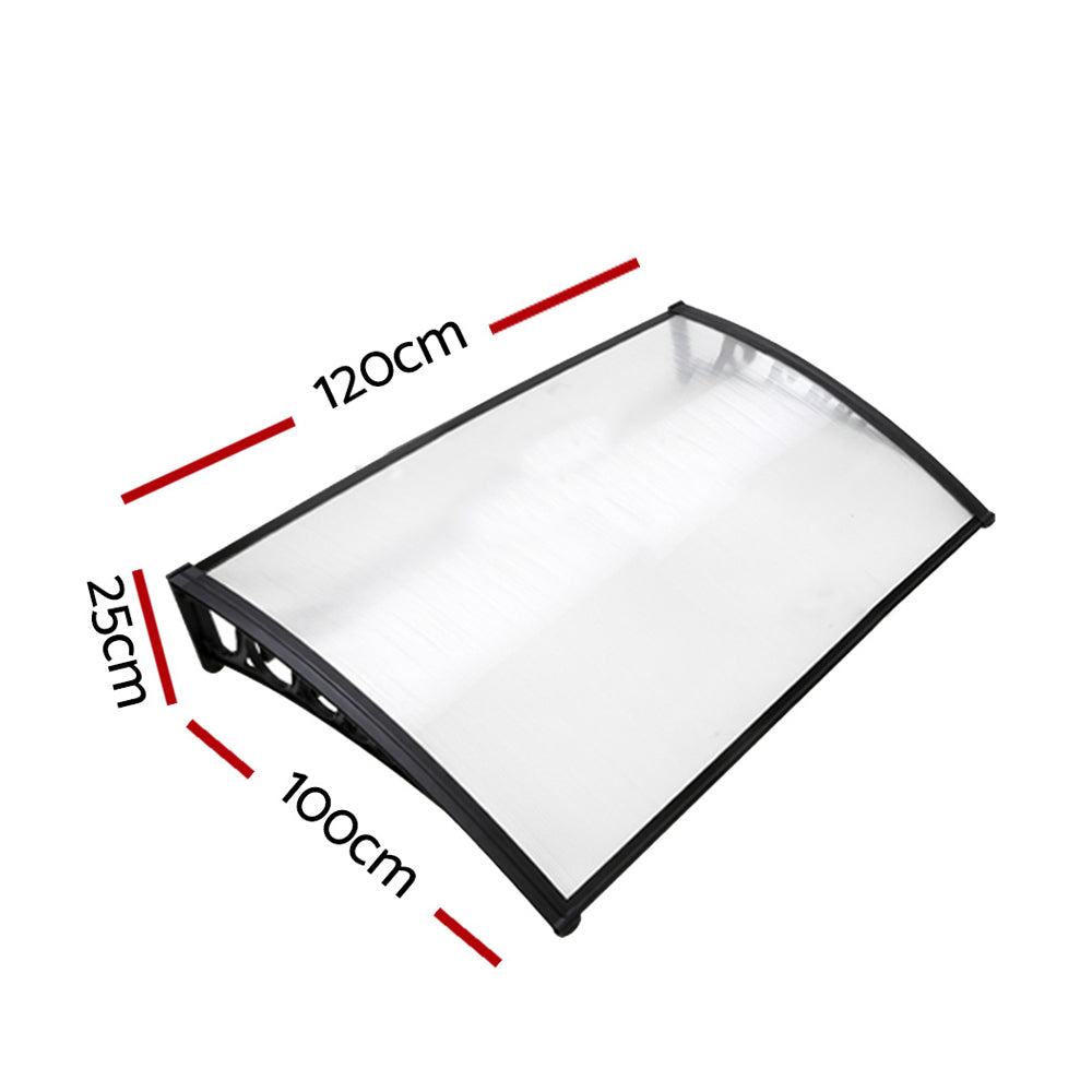 Window Door Awning | 1mx1.2m | Transparent