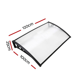 Window Door Awning | 1mx1.2m | Transparent
