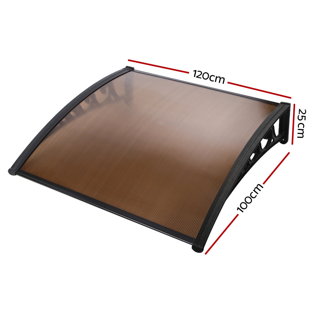 Window Door Awning | 1mx1.2m | Brown