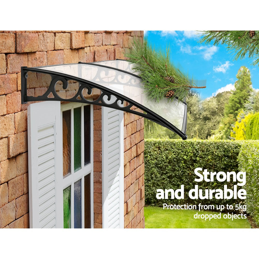 Window Door Awning | 1mx2.4m | Transparent