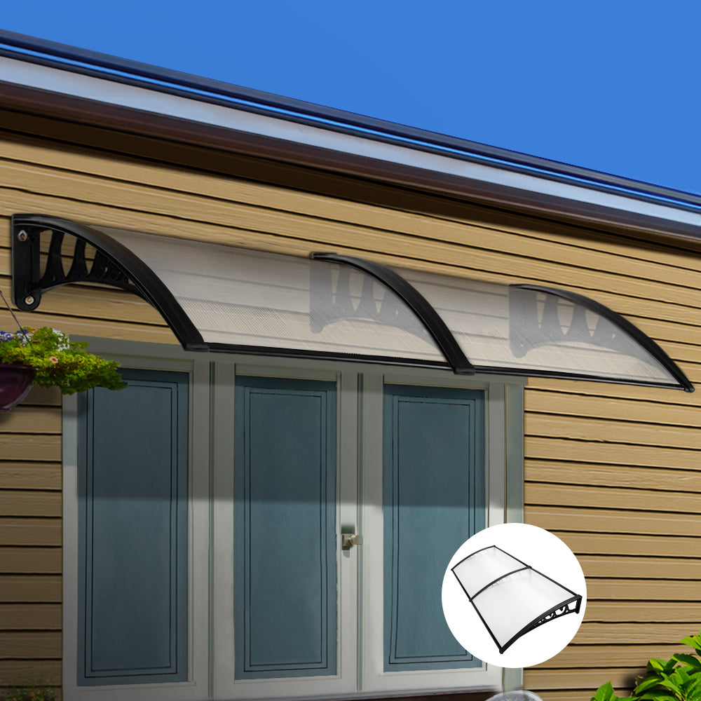 Window Door Awning | 1mx2.4m | Transparent