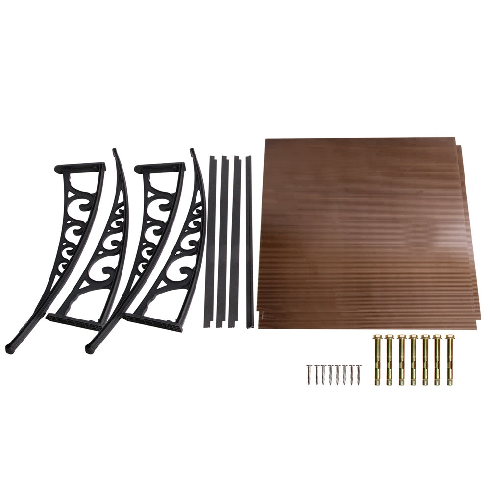 Window Door Awning | 1mx3m | Brown