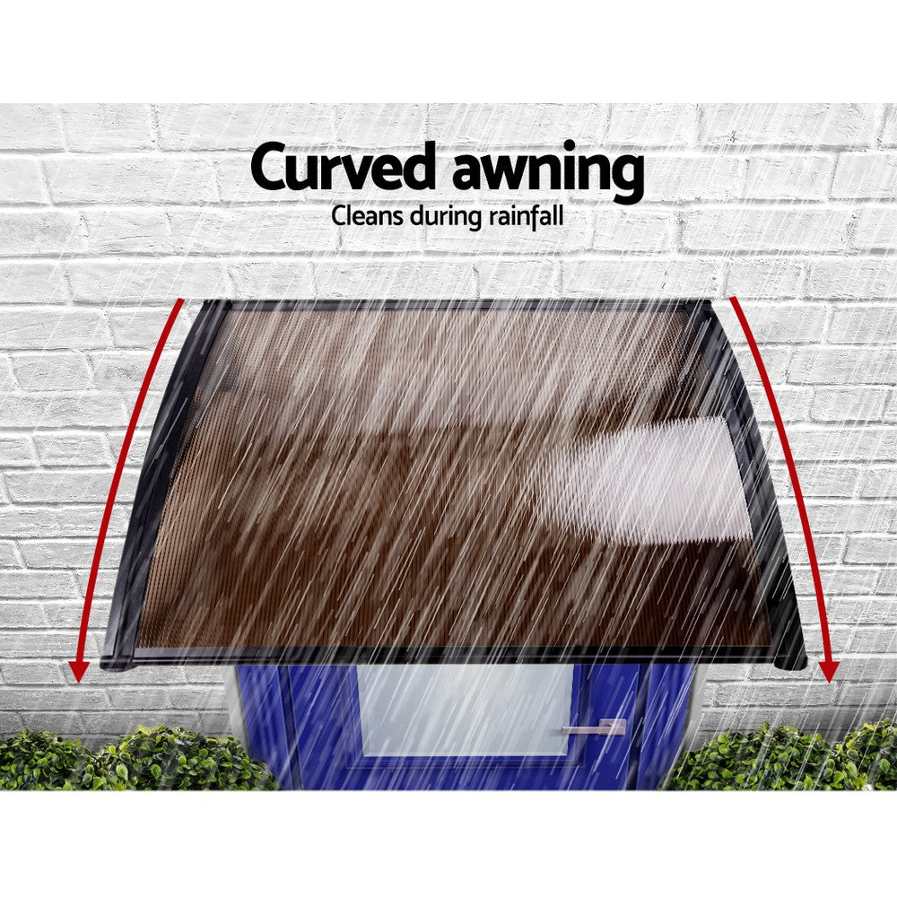 Window Door Awning | 1mx4m | Brown