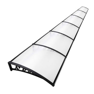 Window Door Awning | 1mx6m | Transparent | Plastic Frame