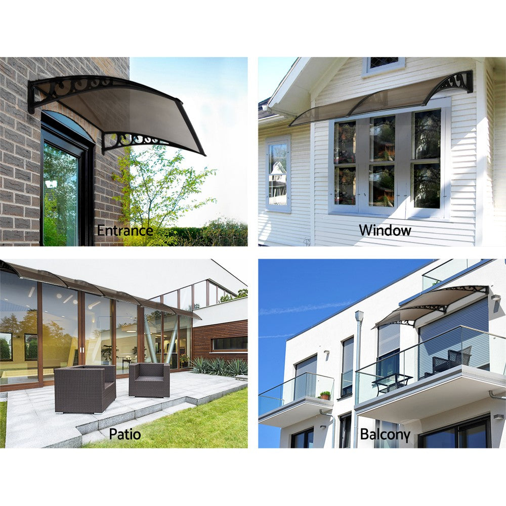 Window Door Awning | 1mx6m | Brown