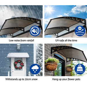 Window Door Awning | 1mx6m | Brown