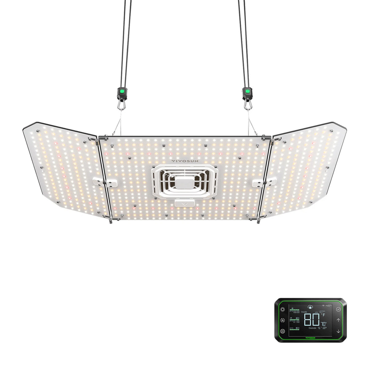 AeroLight Wing Tunable Spectrum LED Grow Light | With Controller | 200W | 3 x 3FT Coverage