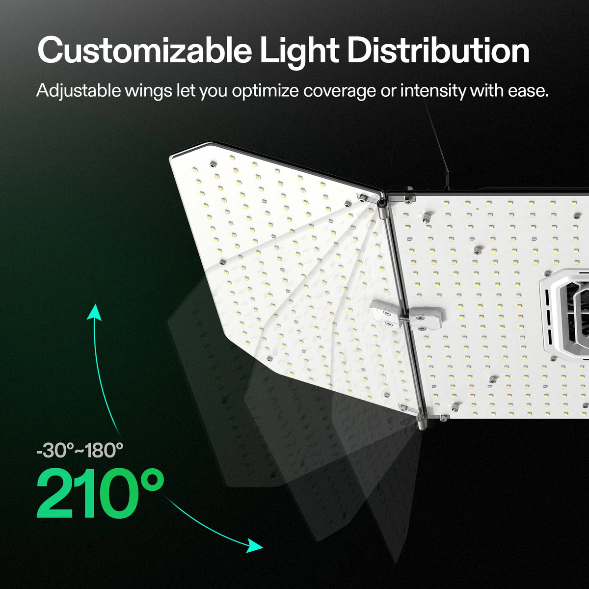 AeroLight Wing Full Spectrum LED Grow Light | Controller Included | 200W | 2 x 4FT Coverage