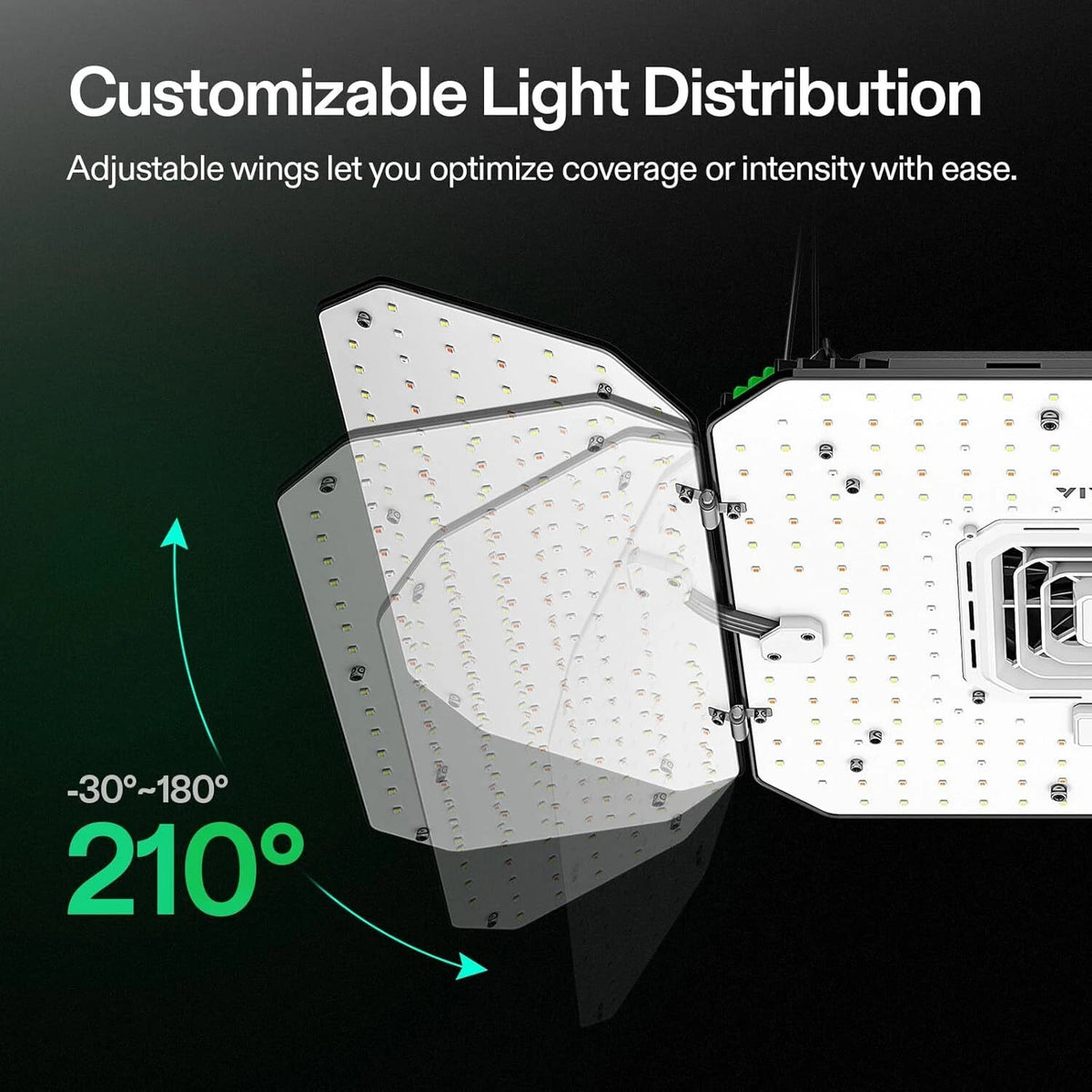 AeroLight Wing Tunable Spectrum LED Grow Light | 200W | 3 x 3FT Coverage