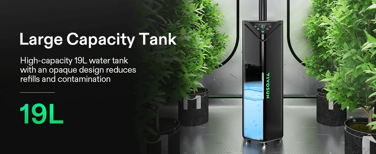 AeroStream H19 Intelligent Humidifier | 19L WiFi-Enabled with Temp & Humidity Probe for Grow Tents & Indoor Spaces