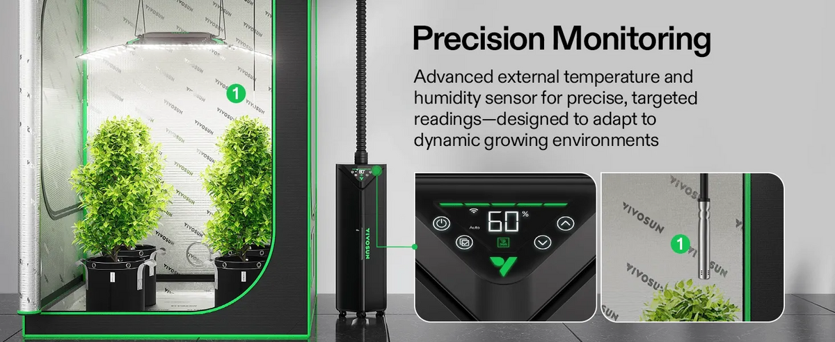 AeroStream H19 Intelligent Humidifier | 19L WiFi-Enabled with Temp & Humidity Probe for Grow Tents & Indoor Spaces