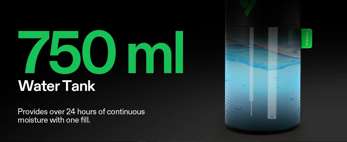 AeroStream U075 USB Humidifier | 750mL Compact Mist Humidifier with 2 Modes & Auto Shut-Off