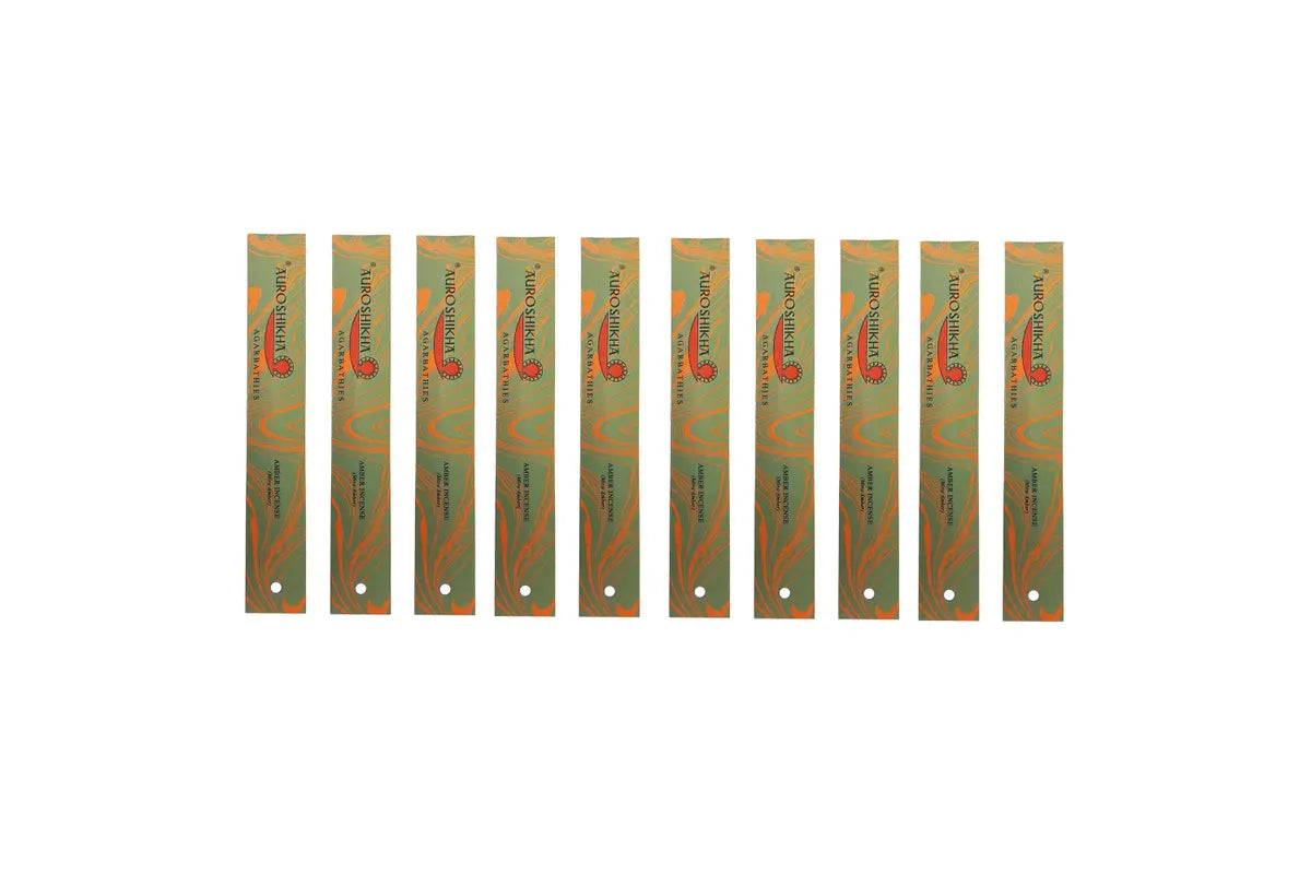 Auroshikha Amber Incense | 10 Pack