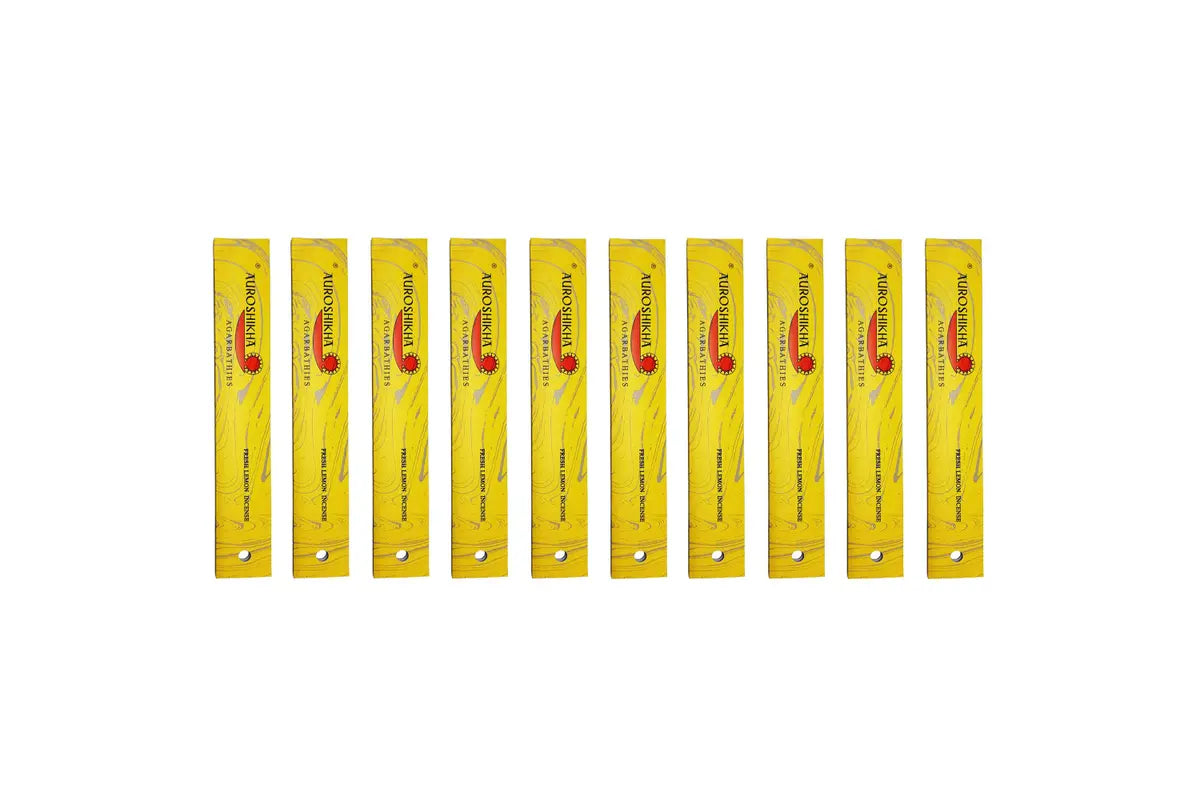 Auroshikha Fresh Lemon Incense | 10 Pack