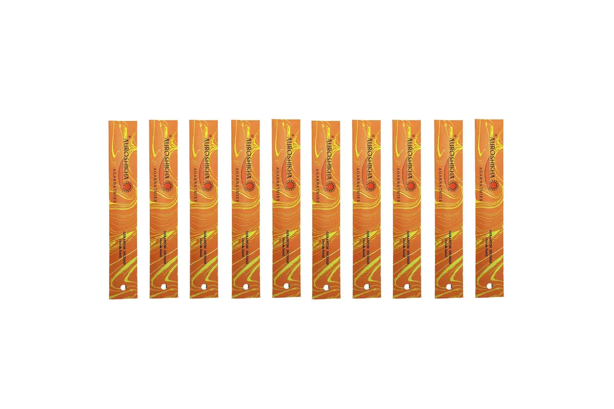Auroshikha Geranium Incense | 10 Pack