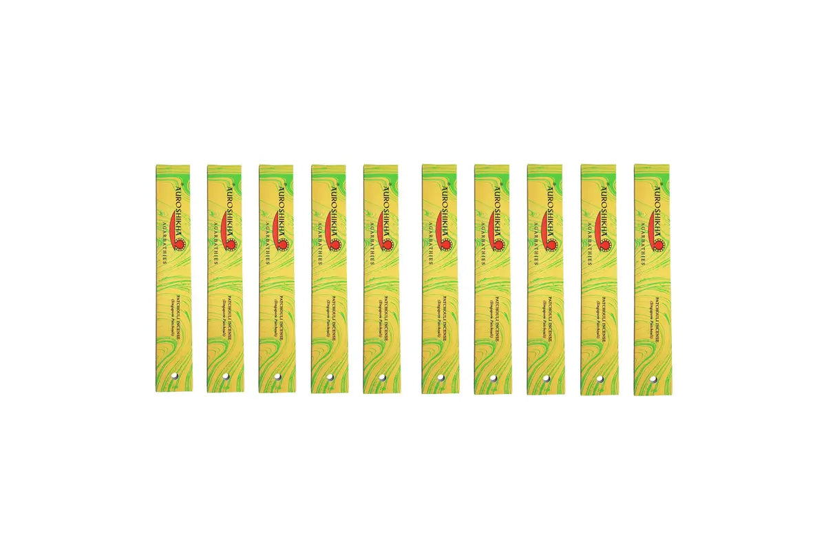 Auroshikha Patchouli Incense | 10 Pack