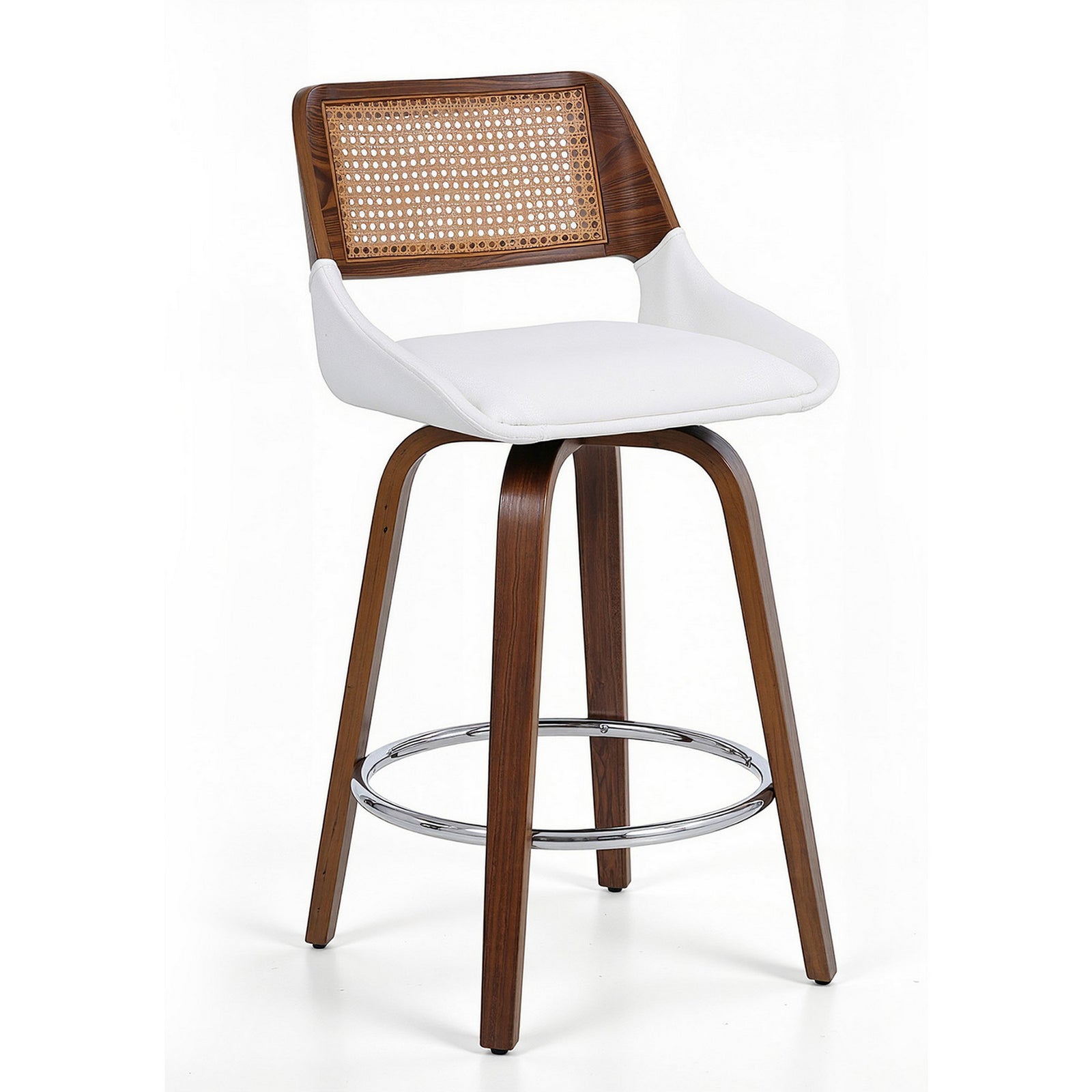 Bar Stool | Swivel | 60cm Seat Height | Wooden Counter Stool