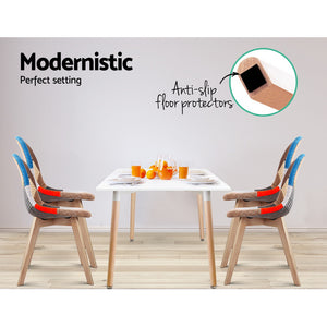 Artiss Dining Chairs | Set of 4 | Fabric | Retro Replica DSW