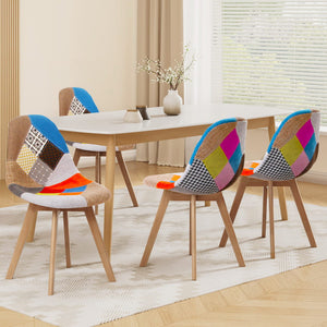 Artiss Dining Chairs | Set of 4 | Fabric | Retro Replica DSW