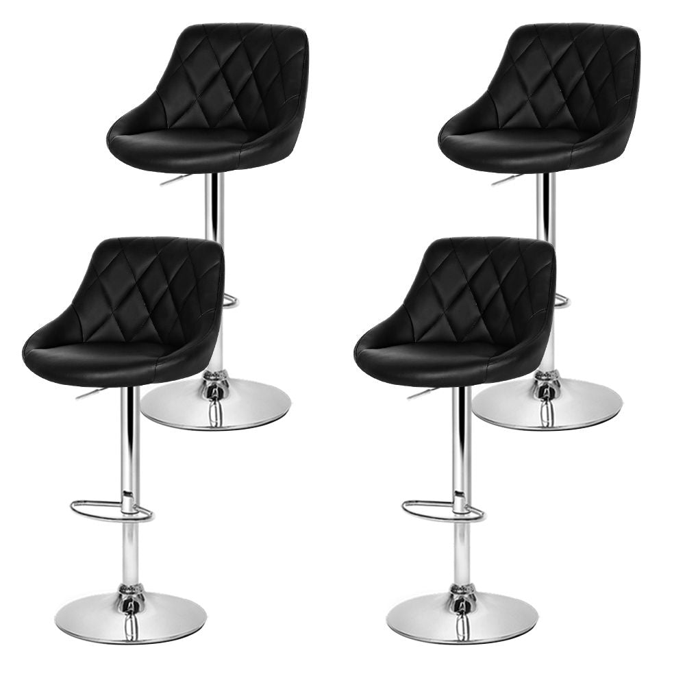 Black Kitchen Bar Stools - 4 Pack
