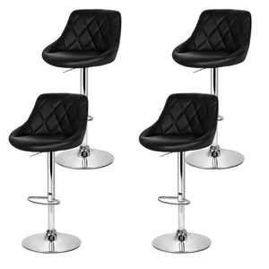 Black Kitchen Bar Stools - 4 Pack