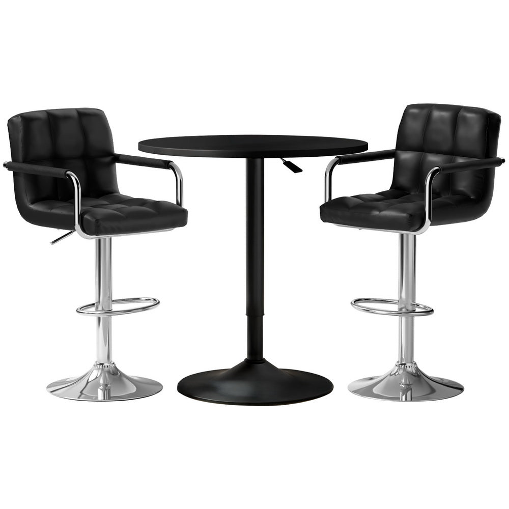 Artiss Bar Table & Stools Set | Dining Desk | Kitchen Chairs | Cafe Pub | Contemporary