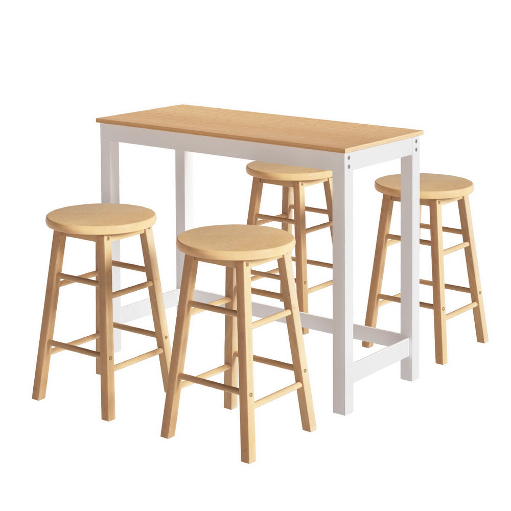 Artiss Bar Table & Stools Set | Dining Desk | Kitchen Chairs | Cafe Pub | Modern