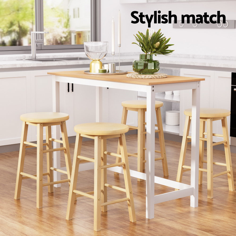 Artiss Bar Table & Stools Set | Dining Desk | Kitchen Chairs | Cafe Pub | Modern