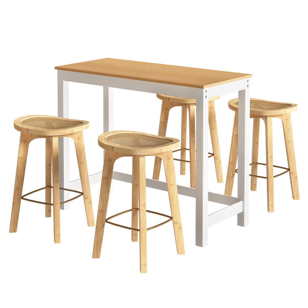 Artiss Bar Table & Stools Set | Dining Desk | Kitchen Chairs | Cafe Pub | Modern