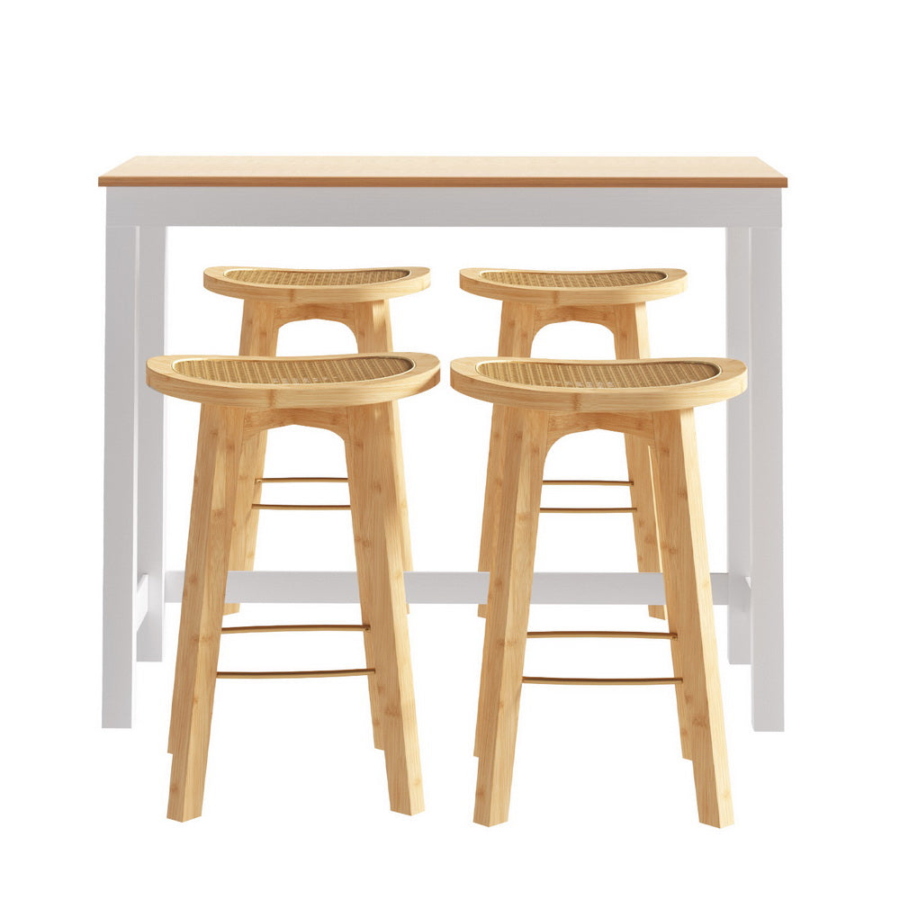 Artiss Bar Table & Stools Set | Dining Desk | Kitchen Chairs | Cafe Pub | Modern