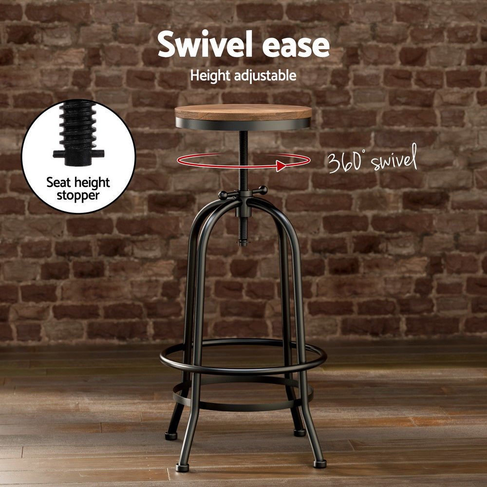 Artiss Bar Table & Stools Set | Dining Desk | Industrial | Kitchen Chairs | Cafe Pub