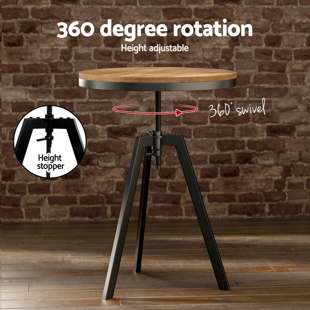 Artiss Bar Table & Stools Set | Dining Desk | Industrial | Kitchen Chairs | Cafe Pub