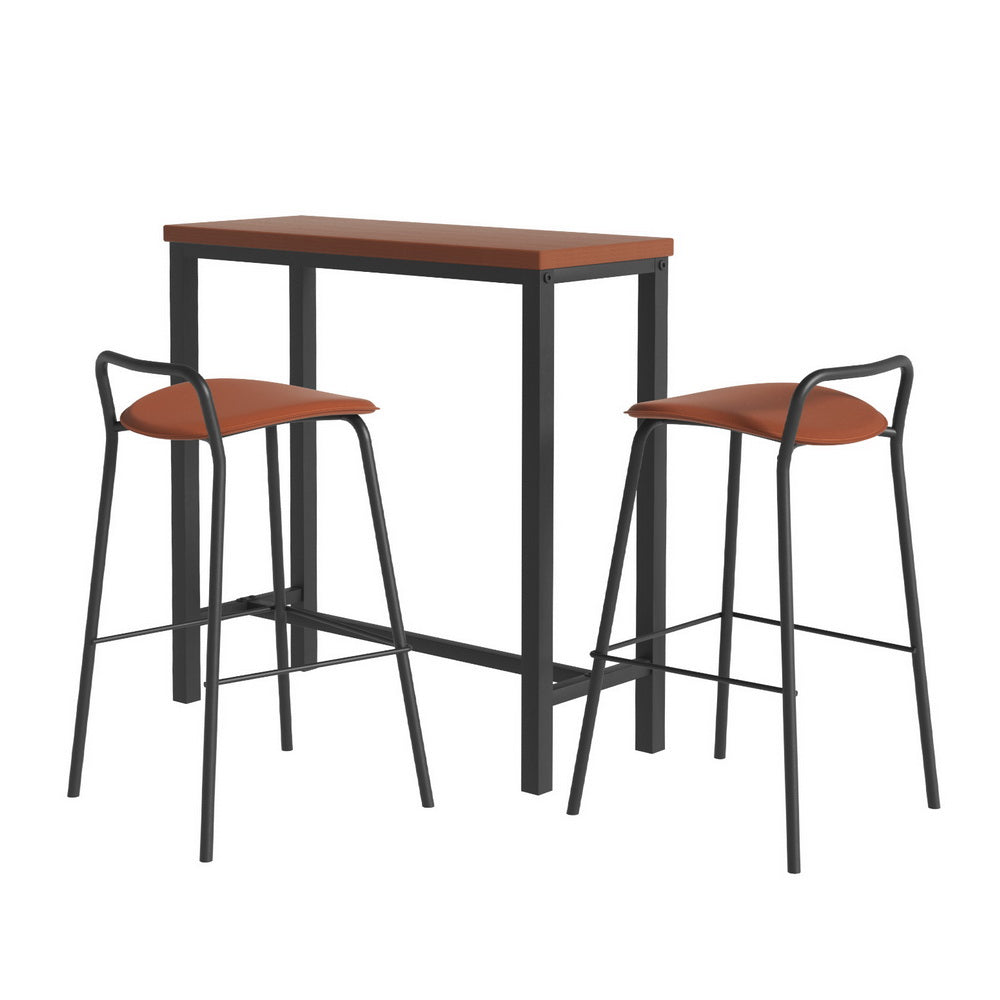 Artiss Bar Table & Stools Set | Dining Desk | Kitchen Chairs | Cafe Pub