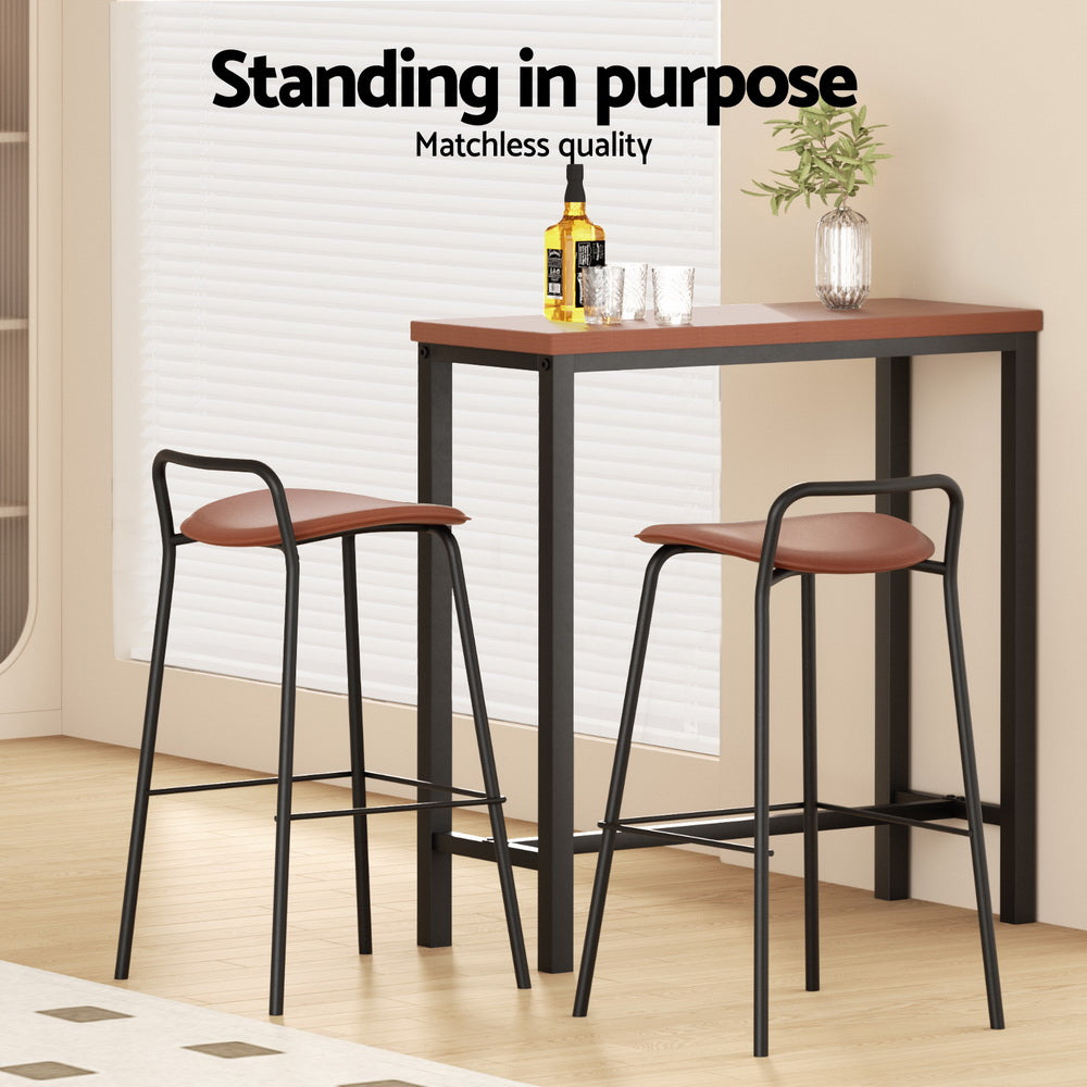 Artiss Bar Table & Stools Set | Dining Desk | Kitchen Chairs | Cafe Pub