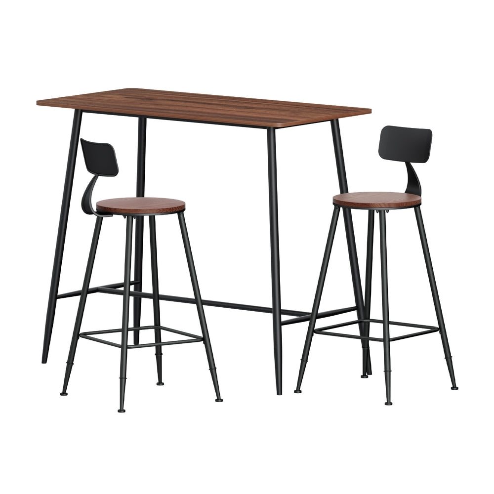 Artiss Bar Table & Stools Set | Dining Desk | Kitchen Chairs | Pub Style | Home Bar