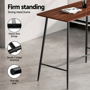 Artiss Bar Table & Stools Set | Dining Desk | Kitchen Chairs | Pub Style | Home Bar