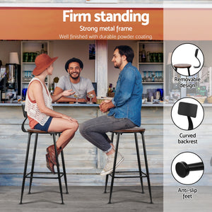 Artiss Bar Table & Stools Set | Dining Desk | Kitchen Chairs | Pub Style | Home Bar