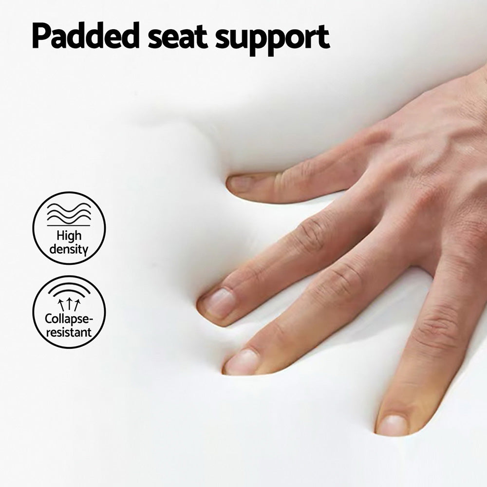 Artiss Bar Stools | 2X Rattan Kitchen Counter | PU Leather Padded