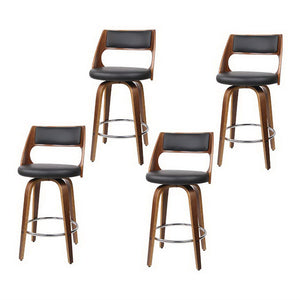 Bar Stools | 4PCS | Swivel Leather Chair | 65cm