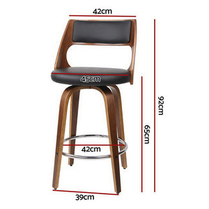 Bar Stools | 4PCS | Swivel Leather Chair | 65cm