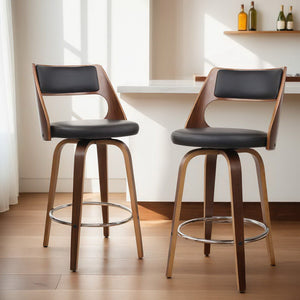 Bar Stools | 4PCS | Swivel Leather Chair | 65cm