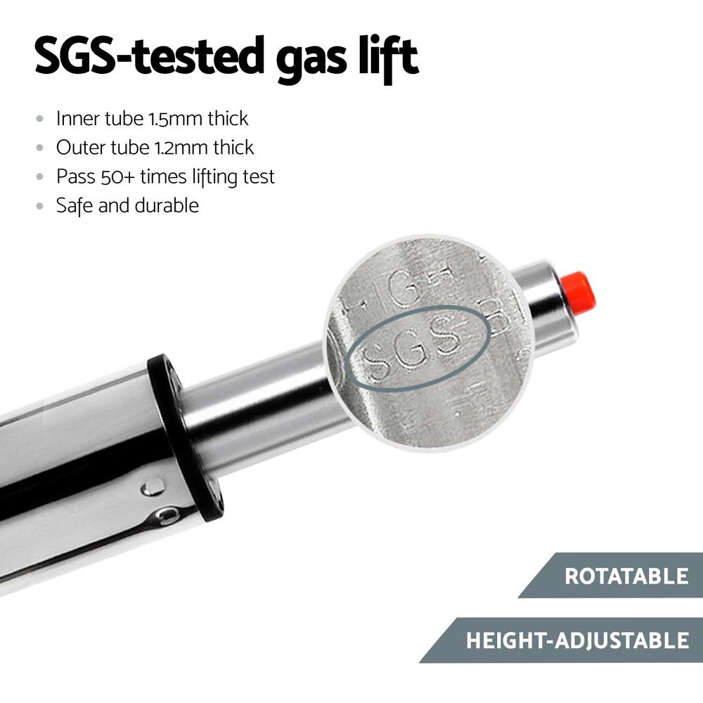 Bar Stools | 4PCS | Leather Gas Lift | White