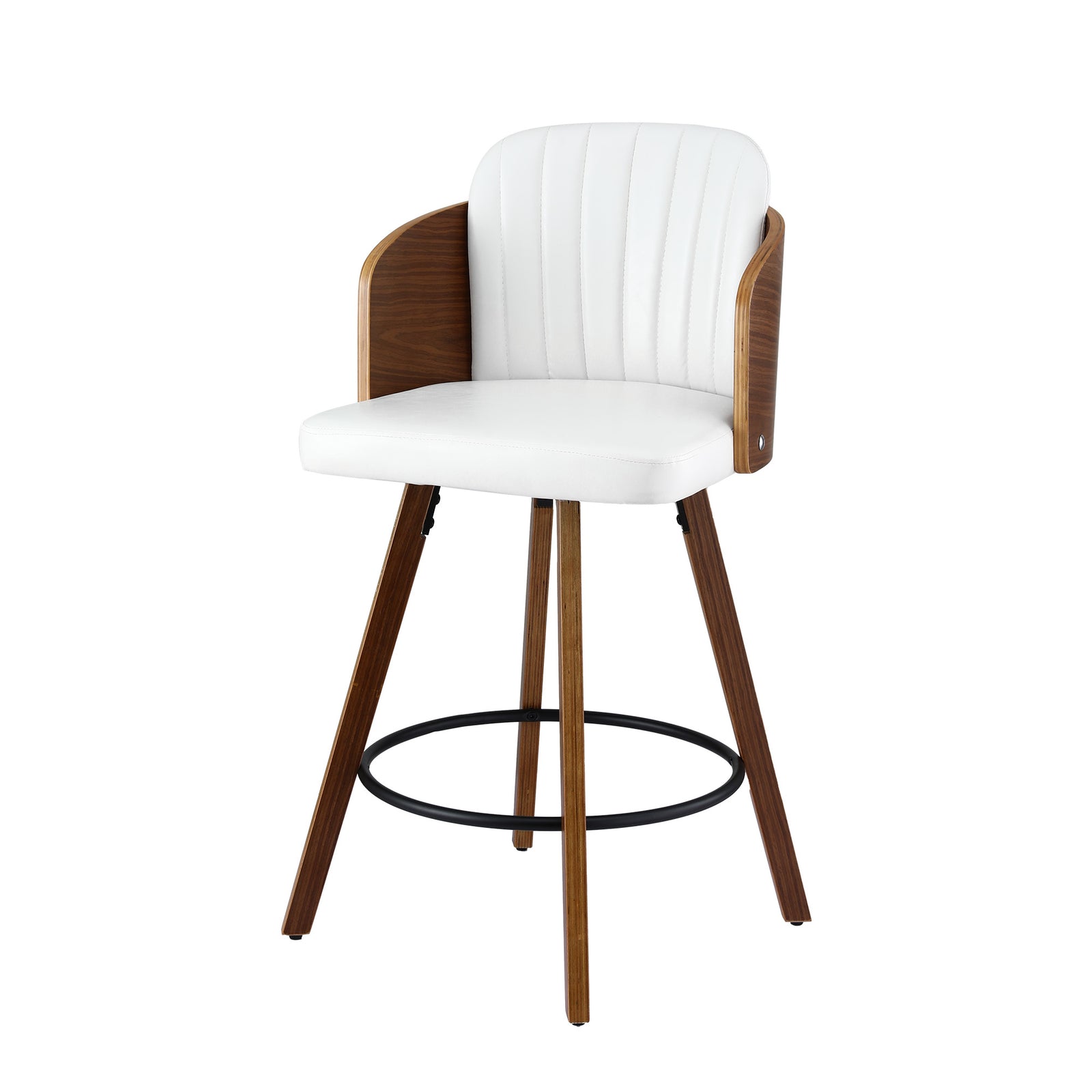 Wooden Bar Stool | Swivel | 58cm Seat Height | Kitchen Counter Stool