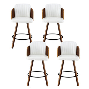 Wooden Bar Stool | Swivel | 58cm Seat Height | Kitchen Counter Stool
