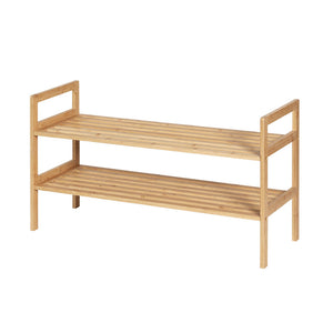 Shoe Rack Cabinet | Bamboo Storage Organiser | Pine
